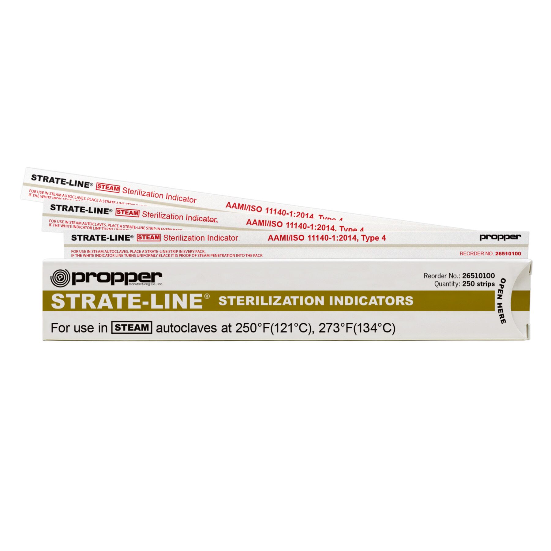 Type 4 Chemical Indicator Strate-Line® Steam Sterilization Strips