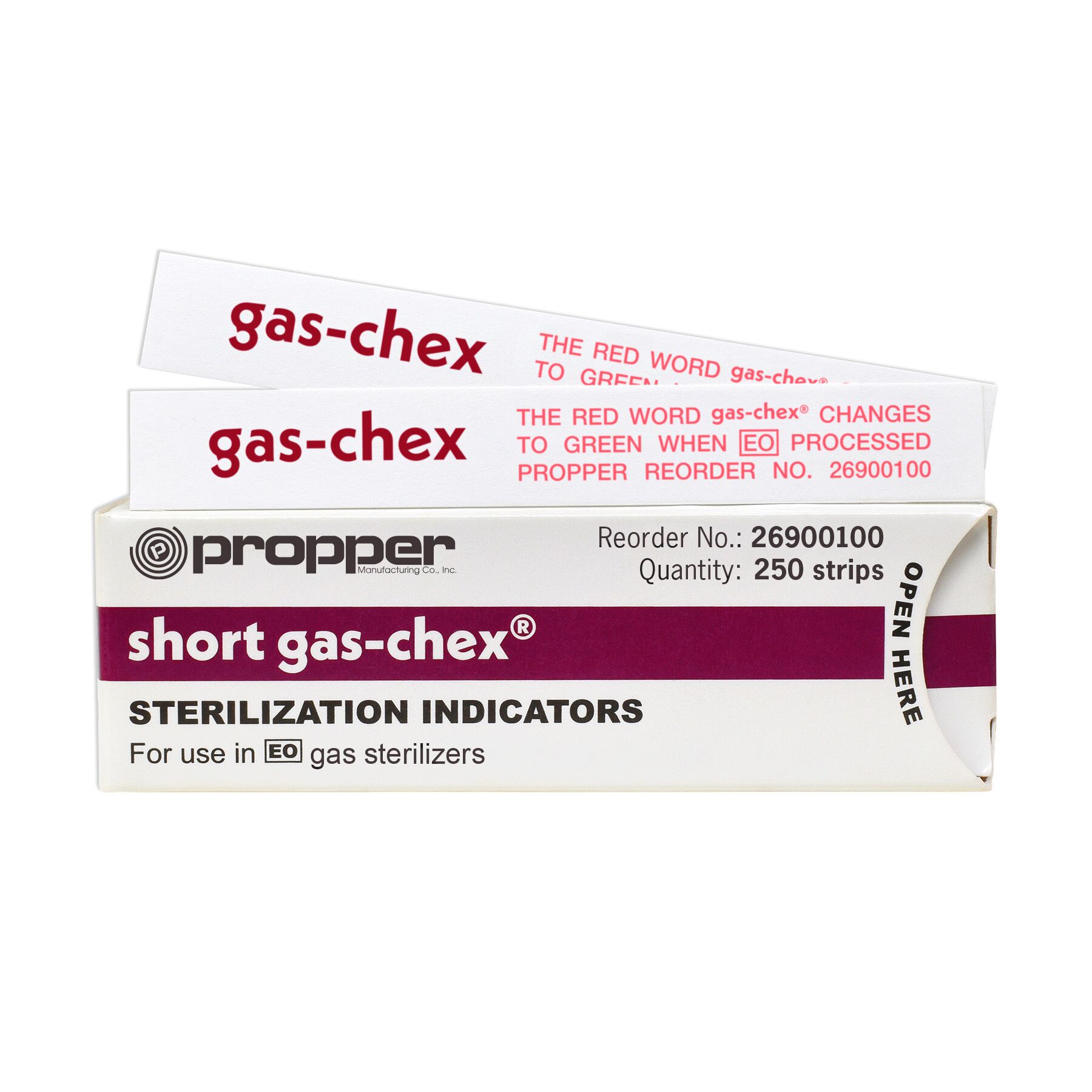 Gas-Chex® Ethylene Oxide Indicator Strips