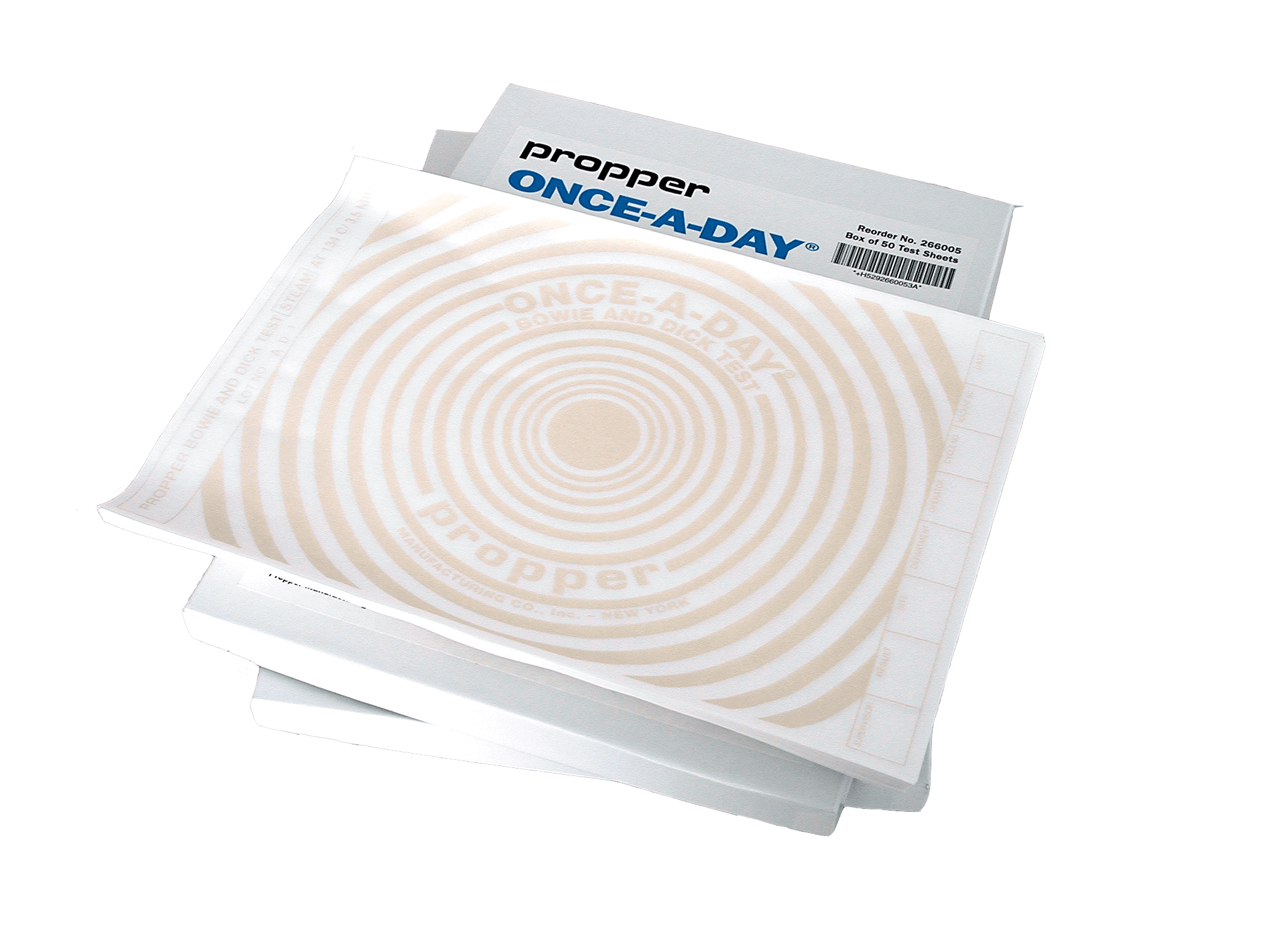 Once-a-Day® Bowie-Dick Test Sheets