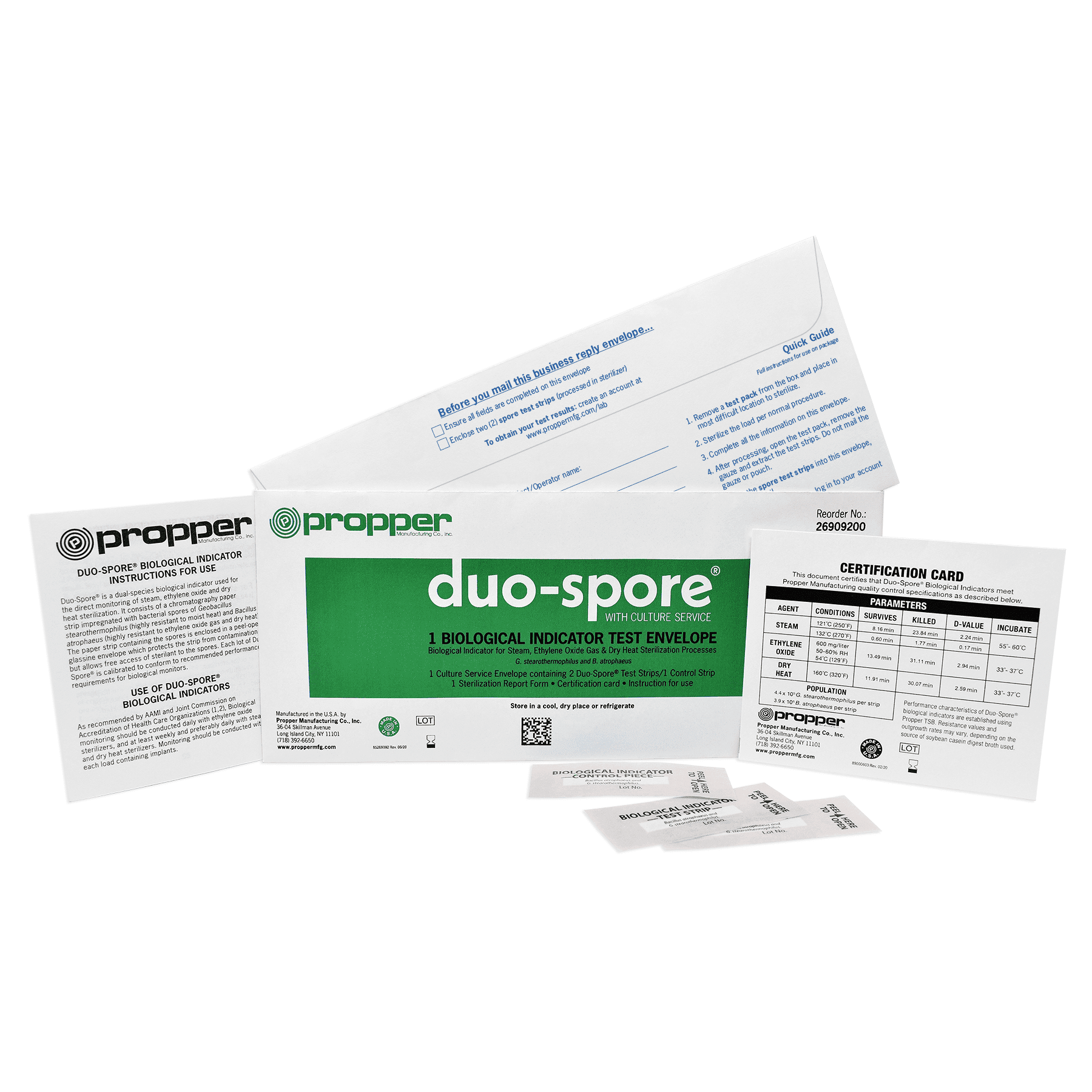 Duo-Spore® Biological Indicator Test With Culture Service