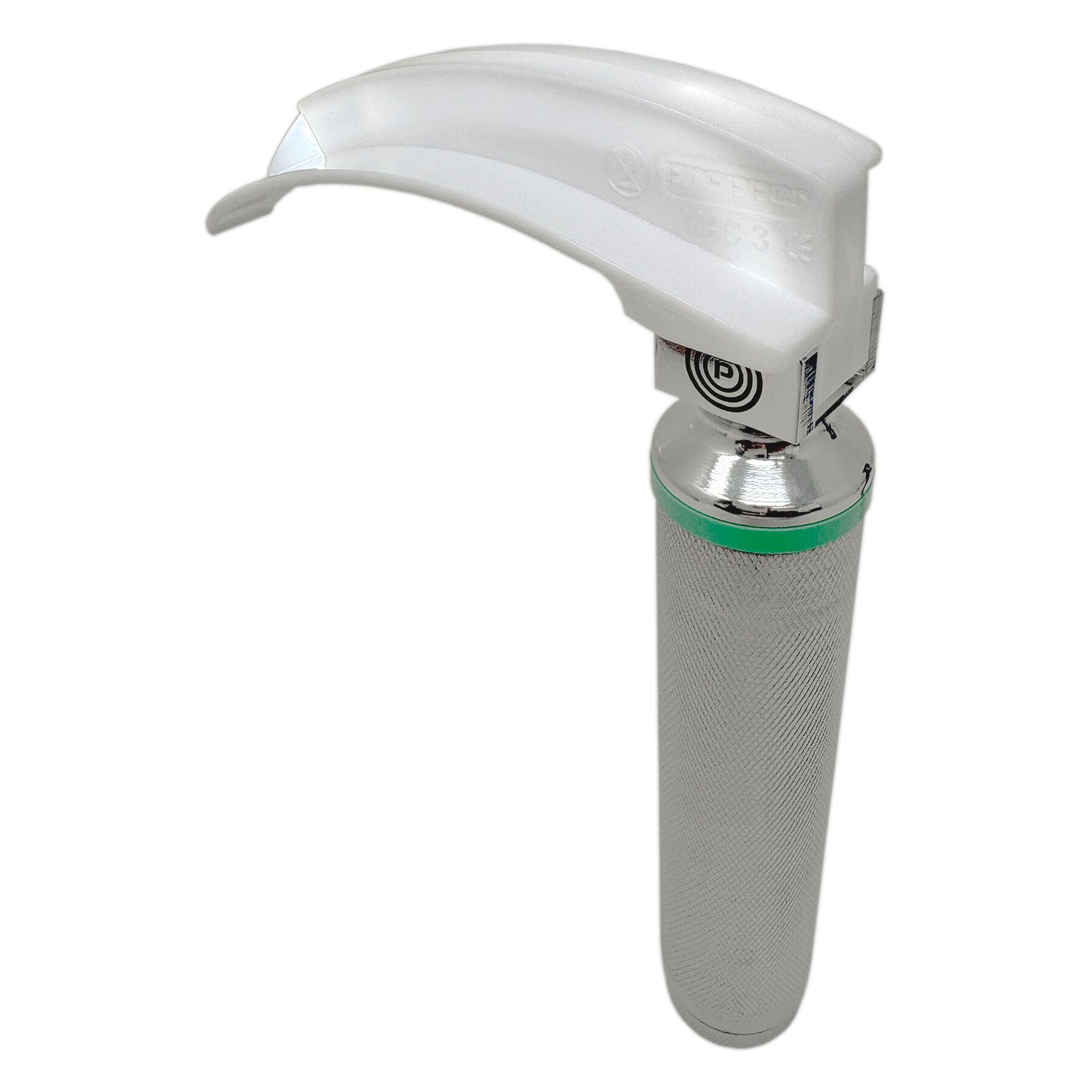 Magnalume Macintosh Disposable Laryngoscope Blade_HandleBACK_LightON